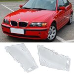 Paire de verre lentille de phare feux droite et gauche pour bmw e46 01 - 06 en polycarbonate