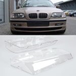 Paire de verre lentille de phare feux droite et gauche pour bmw e46 98 - 01