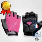 Une paire version amliore des gants en maille demi - doigt vlo cyclisme conduite femmes cyclisme gants ...