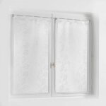 Paire de voilages edenia 60x120cm blanc