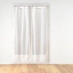 Paire de voilages � ?illets minalisa 70x200cm blanc