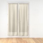 Paire de voilages passe - tringle carlin 70x200cm lin Paire de voilages passe - tringle carlin 70x200cm lin
