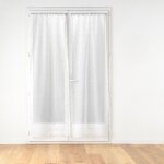 Paire de voilages passe - tringle dalya 70x200cm blanc