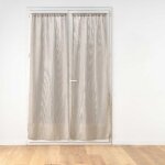 Paire de voilages passe - tringle haltona 70x240cm noisette