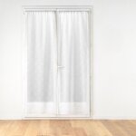 Paire de voilages passe - tringle olympia 70x200cm blanc
