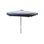 Palawan - parasol bois 3 x 3 m gris
