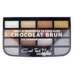 Palette 14 couleurs - chocolat brun (miss europe)