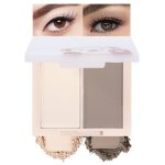 Palette de fards � paupi�res maquillage mat neutre bicolore teintes nude taupe longue tenue aux sous ...