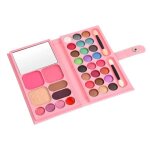 Palette de maquillage - portable makeup set - 24 ombres � paupi�res - 4 gloss - rose
