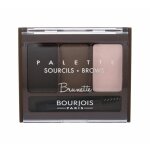 Palette sourcils - bourjois - brune - poudre - cire de mise en forme - double pinceau inclus