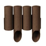 Palissade de jardin - standard - marron - hauteur 255 cm - longueur 23 m - bois de rose