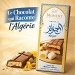 Palmary moment djaza�r tablette chocolat inspir�e du makrout ellouz 150g cr�me citron & �clats d?amandes ...