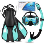 Palme masque tuba masque et tuba adulte 180� masque tuba panoramique tuba s�cher palmes plong�e avec ...