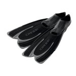 Palmes de pied cressi agua - noir / gris - mixte - plonge sous - marine