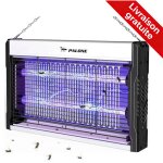 Palone lampe anti moustique usb 3200v tue - mouches uv led �lectrique int�rieur & ext�rieur
