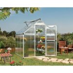 Palram - canopia serre de jardin mythos 34m2 argent