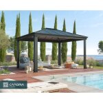 Canopia tonnelle de jardin dallas 36x43 gris