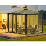 Canopia tonnelle de jardin ferme ledro gris