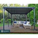 Canopia tonnelle de jardin milano 3x43 grise