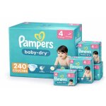 Pampers couches b�b� baby - dry taille 4 240 couches (9 - 14kg)