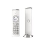 Panasonic kx - tgk220 téléphone sans fil système de répondeur avec id d'appelant dectgap blanc Panasonic kx - tgk220 téléphone sans fil système de répondeur avec id d'appelant dectgap blanc