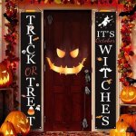 Pancarte halloween pour porte dentrée bannière de bonbons ou de friandises décoration dintérieur - extérieur ... Pancarte halloween pour porte dentrée bannière de bonbons ou de friandises décoration dintérieur - extérieur ...