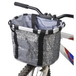 Panier pour avant de vélo amovible en toile panier de transport pour animal domestiquecadre en alliage ... Panier pour avant de vélo amovible en toile panier de transport pour animal domestiquecadre en alliage ...