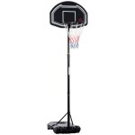 Panier de basket ext�rieur - homcom - hauteur r�glable 1975 - 254 cm roulettes - base stable remplissable ...