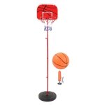 Une panier basket sur pied + ballon jeu jouet pour enfant ajustable en hauteur pour les enfants tout ...