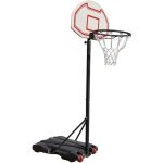 Panier de basket sur pied hauteur r�glable 146 - 200cm mobile - blanc - pour enfant - adulte maison jardin ...