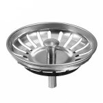 Panier pour bonde dvier de cuisine 80 mm - crpine universelle acier inoxydable bouchon panier pop - ...