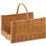 Panier bches en osier buff - 50x38x30 cm