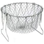 Panier de chef en acier inoxydable vapeur de rin�age cr�pine panier de chef pour frites l�gumes salades ...