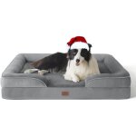 Panier chien grande taille - canap� chien orthopedique et dehoussable lit pour chien lavable anti - d�rapant ...