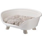 Panier corbeille coussin relax blanc - taille m - 64 x 48 x 25 cm - ferplast