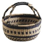 Panier de course - jonc - beige -  39 h 21 - 36 cm - adulte