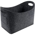 Panier en feutre pliable grand capacit panier(53 x 30 x 40 cm) pour rangement de bches chemine provisions ...