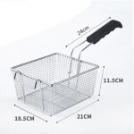 Panier de friteuse en acier inox 8 litres - folaya - remplacement pour accessoires dorigine usés Panier de friteuse en acier inox 8 litres - folaya - remplacement pour accessoires dorigine usés