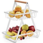 Panier  fruits paniers  lgumes  2 niveaux corbeille a fruit tagre de cuisinepanier amovible porte ...