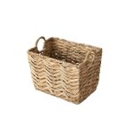 Calicosy - panier haut en jacinthe deau petit mod�le - l40xh30 cm - bois clair