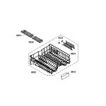 Panier infrieur dorigine pour lave - vaisselle bosch siemens neff balay constructa - rfrence 820