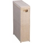 Panier à linge - dec - dec05026 - rotin blanc - couvercle amovible - 16x59x39 cm Panier à linge - dec - dec05026 - rotin blanc - couvercle amovible - 16x59x39 cm