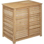 5five - panier  linge double 50l  sicela  bambou