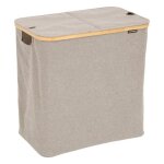5five - panier  linge  tidy box  80l pliable double gris