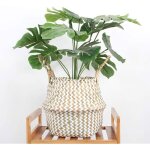 Panier  linge en osier tress avec poigne - dcoration d?intrieur - pour pot de fruits et plantes ...