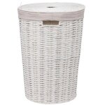 Panier  linge rond  costa  40l blanc