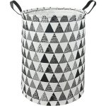 Panier à linge - zgeer - rond - toile imperméable - 40x50cm - noir - enfant Panier à linge - zgeer - rond - toile imperméable - 40x50cm - noir - enfant
