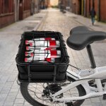 Panier de maille arri�re de v�lo �lectrique 45. 6x32x15cm avec dossard de maille et de la bile interne ...