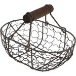 Panier métallique décoratif métal oeuf panier de rangement avec poignée collecte panier pays panier de ... Panier métallique décoratif métal oeuf panier de rangement avec poignée collecte panier pays panier de ...