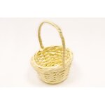 Panier - noname - mini panier rond en osier - taille unique - couleur or - style classique